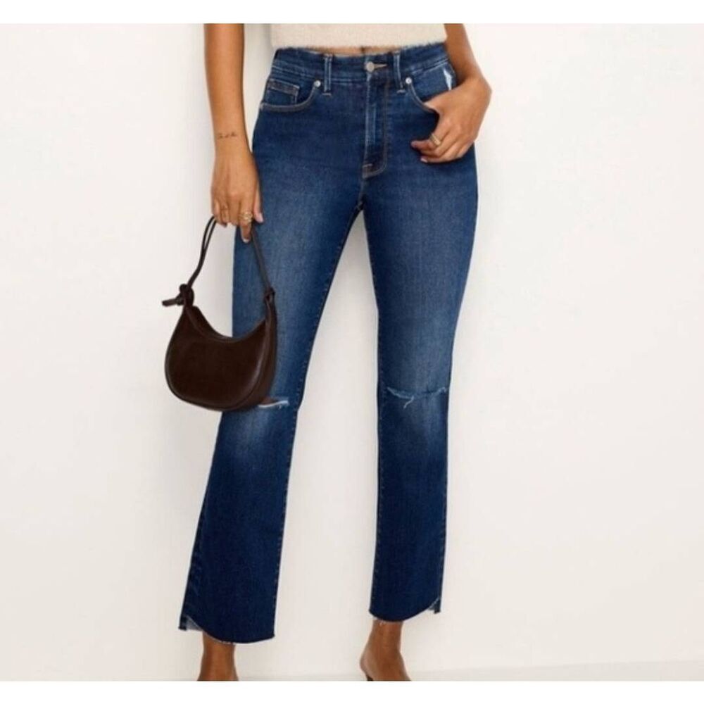 GOOD AMERICAN Always Fits Good Legs Straight Leg Jeans/Indigo 691 Sz 6-12